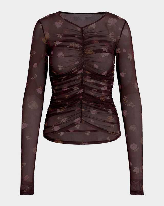 Whimsical Monet Mesh Party Top